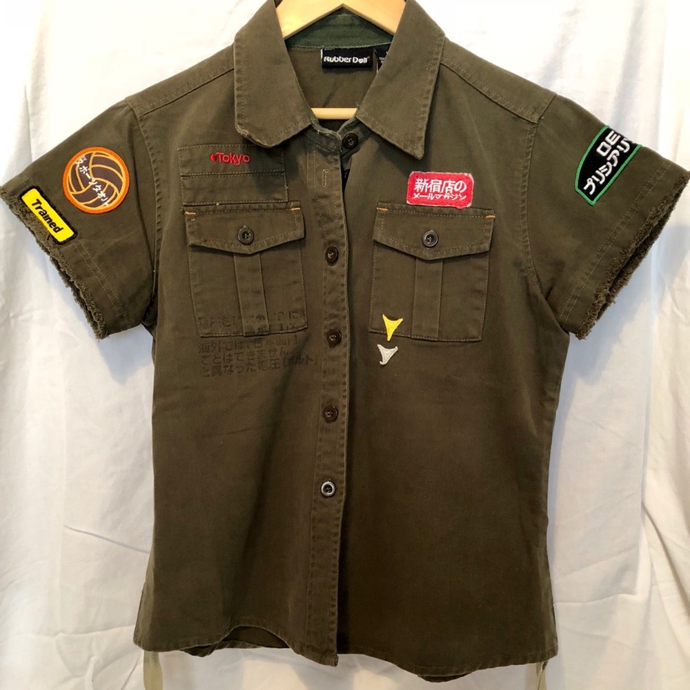 Rubber Doll Military Inspired Top